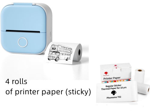 Portable Mini Thermal Label Printer with Bluetooth