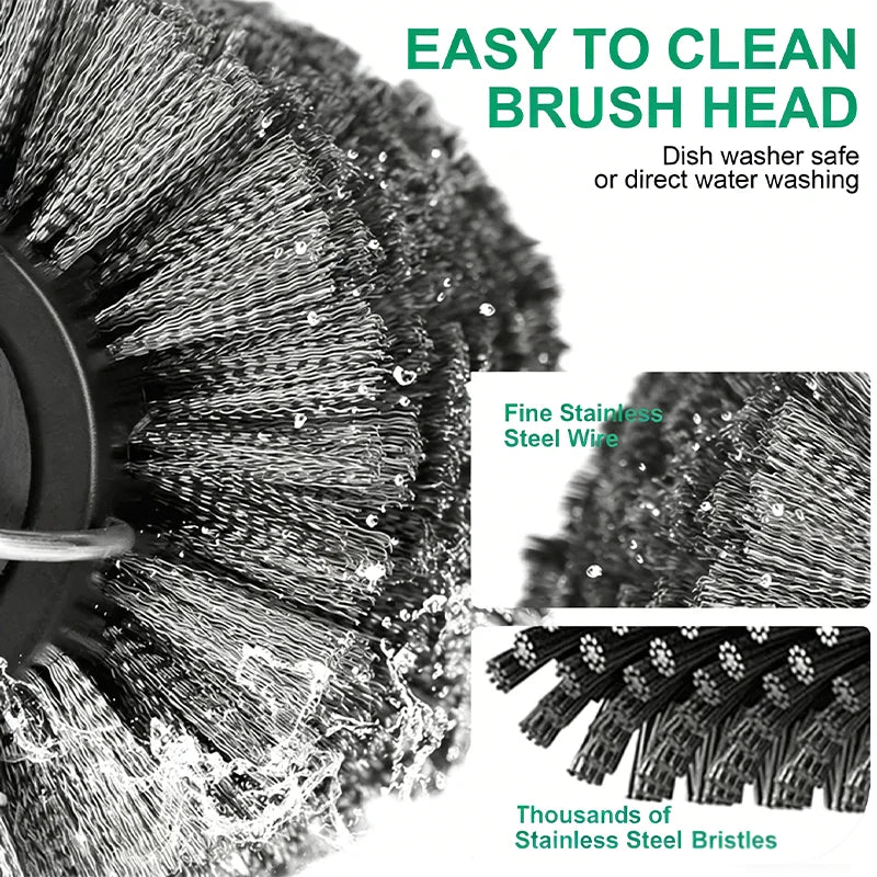 BBQ Grill Brush 3-Speed Settings Electric Grill Brush