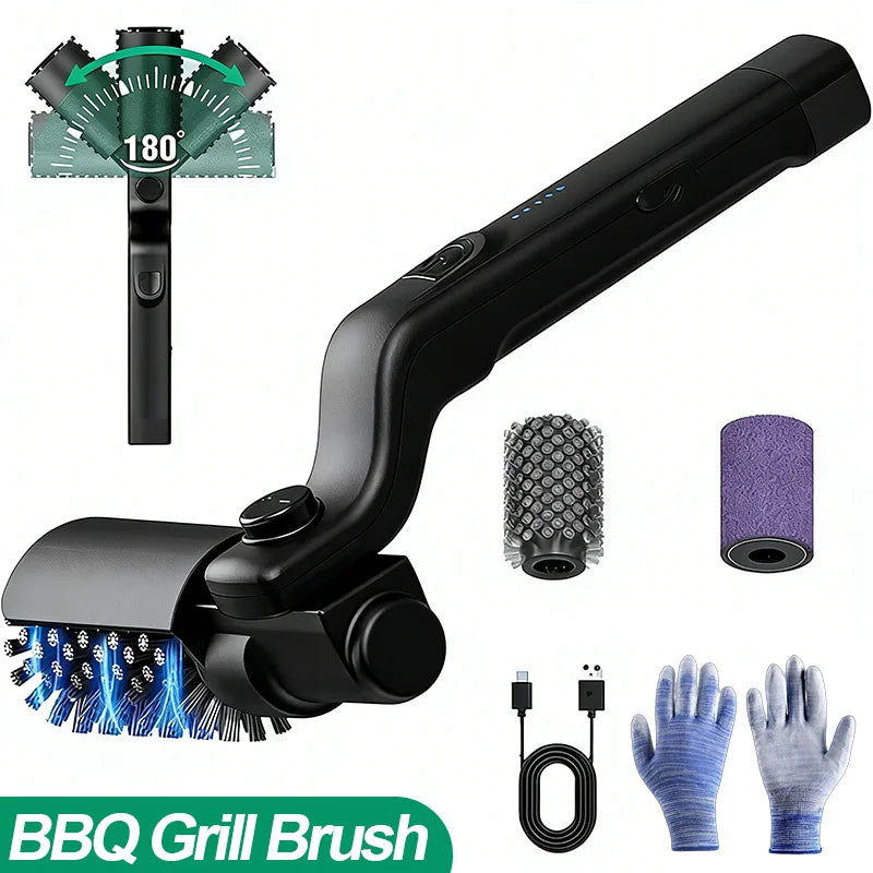 BBQ Grill Brush 3-Speed Settings Electric Grill Brush