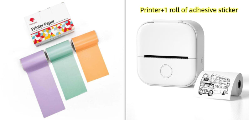 Portable Mini Thermal Label Printer with Bluetooth