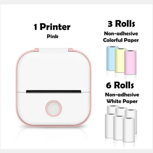 Portable Mini Thermal Label Printer with Bluetooth