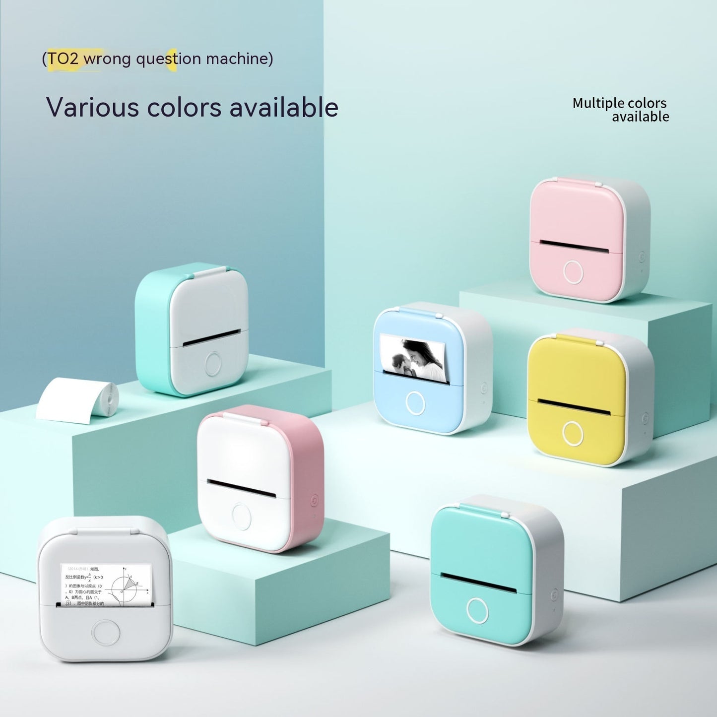 Portable Mini Thermal Label Printer with Bluetooth