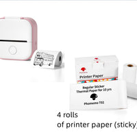 Portable Mini Thermal Label Printer with Bluetooth
