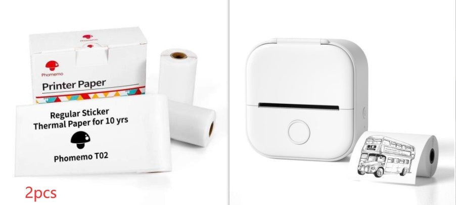 Portable Mini Thermal Label Printer with Bluetooth