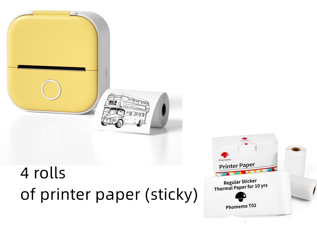 Portable Mini Thermal Label Printer with Bluetooth
