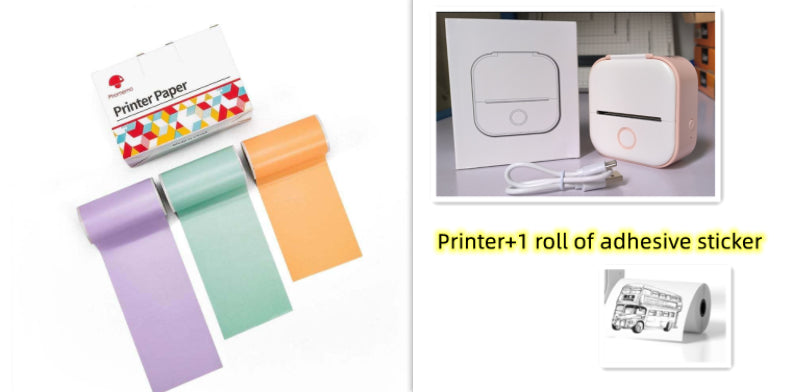 Portable Mini Thermal Label Printer with Bluetooth