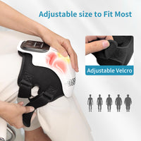 Rechargeable Heated Knee Massager with Vibration & Infrared Therapy