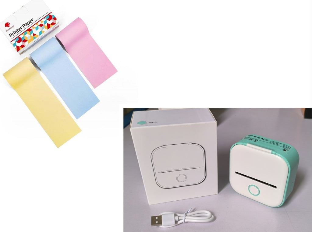 Portable Mini Thermal Label Printer with Bluetooth