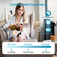 Rechargeable Heated Knee Massager with Vibration & Infrared Therapy