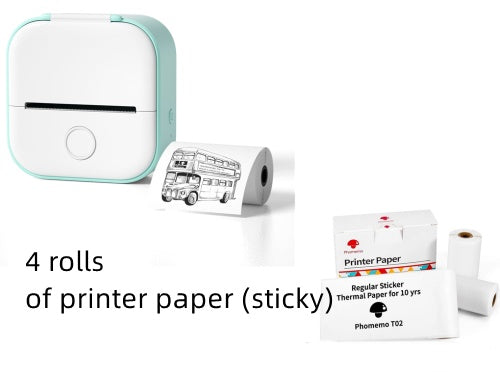 Portable Mini Thermal Label Printer with Bluetooth