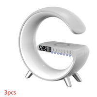 G-Shaped LED Lamp with Bluetooth Speaker & Wireless Charger