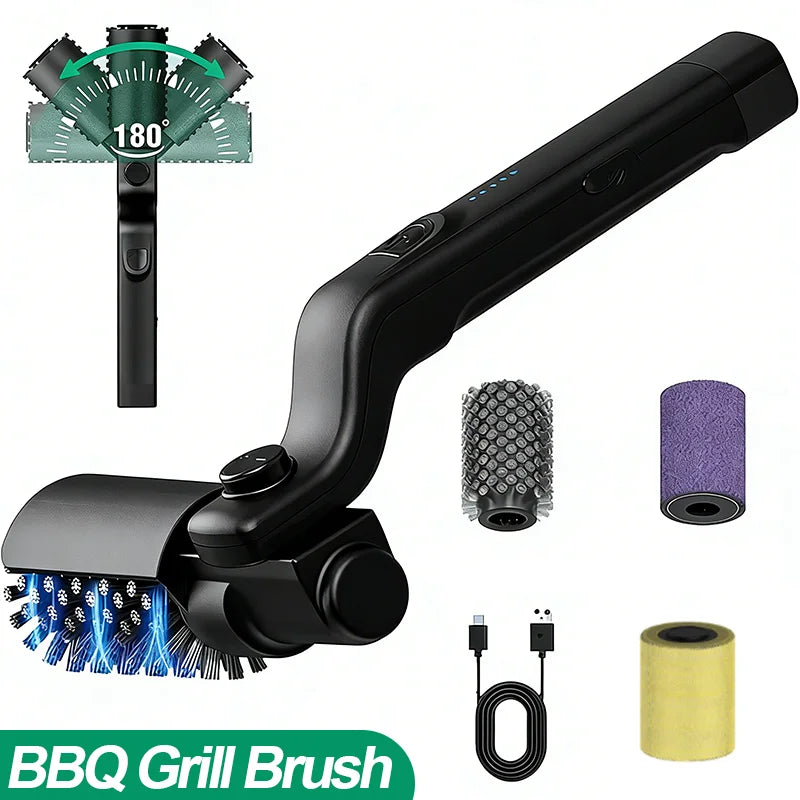 BBQ Grill Brush 3-Speed Settings Electric Grill Brush