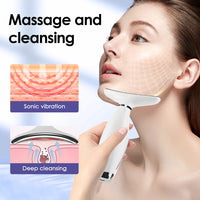 7 Colors LED Lights Face Neck Beauty Device Vibration Massage Improve Neck Lines Reduce Double Chin Neck Lifting Massager