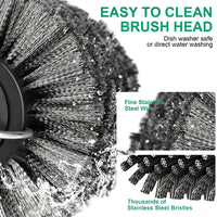 BBQ Grill Brush 3-Speed Settings Electric Grill Brush