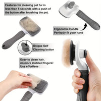 Dual-Use Dog Cat Grooming Brush