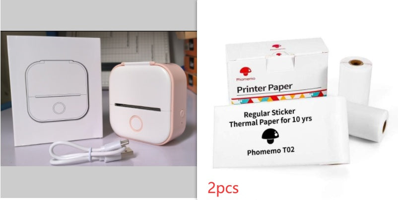 Portable Mini Thermal Label Printer with Bluetooth