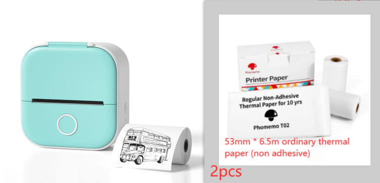 Portable Mini Thermal Label Printer with Bluetooth