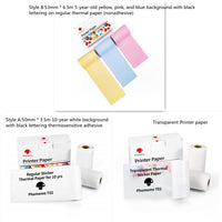 Portable Mini Thermal Label Printer with Bluetooth