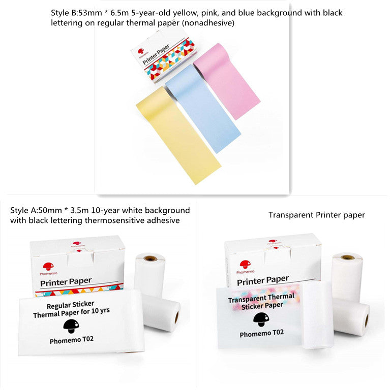Portable Mini Thermal Label Printer with Bluetooth