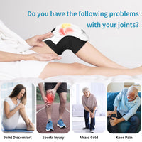 Rechargeable Heated Knee Massager with Vibration & Infrared Therapy