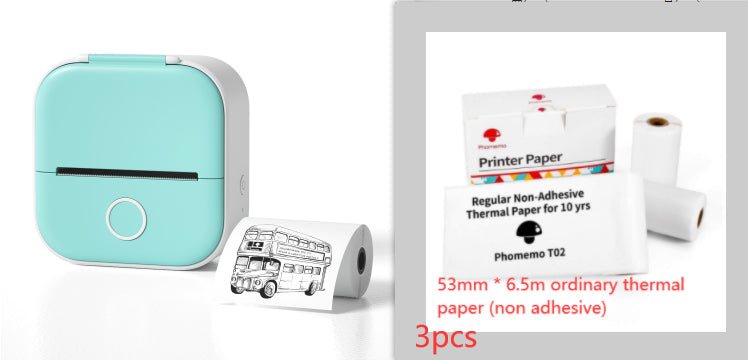 Portable Mini Thermal Label Printer with Bluetooth