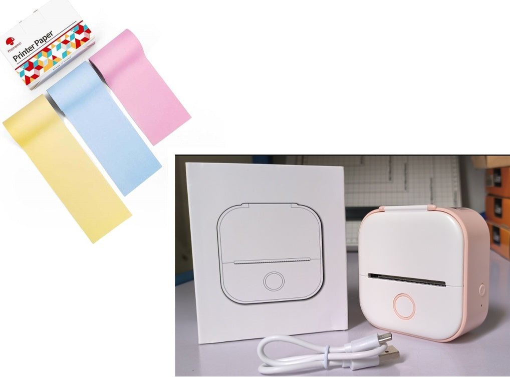 Portable Mini Thermal Label Printer with Bluetooth